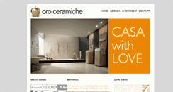 Desktop Screenshot of oroceramiche.it